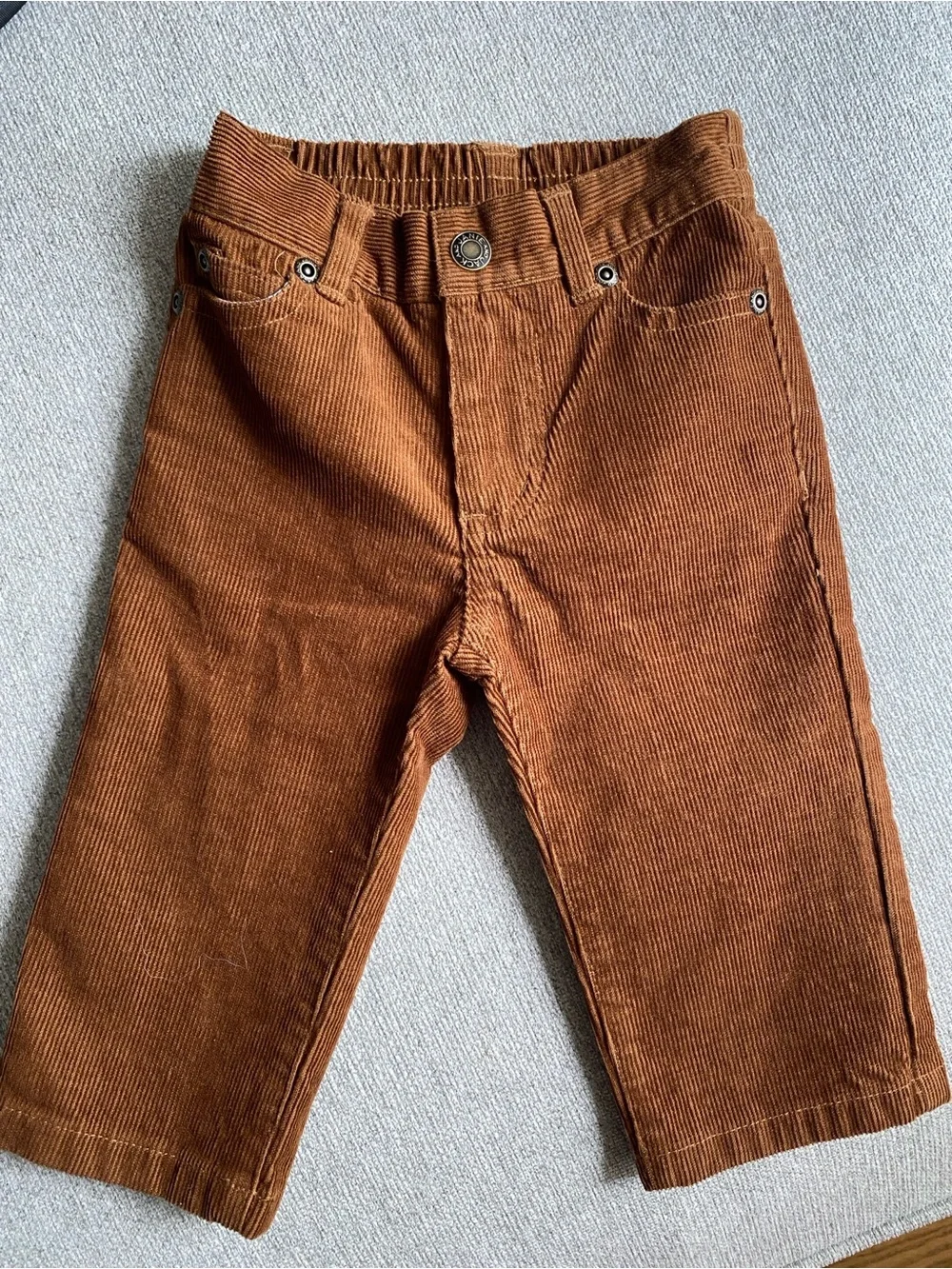 Janie and Jack Corduroy Pants in Rust Brown